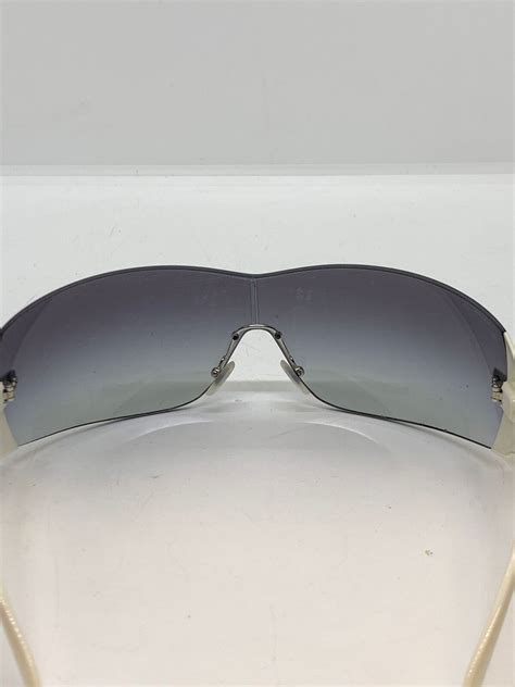 Versace VE 2054 10008G Silver Plastic Shield .